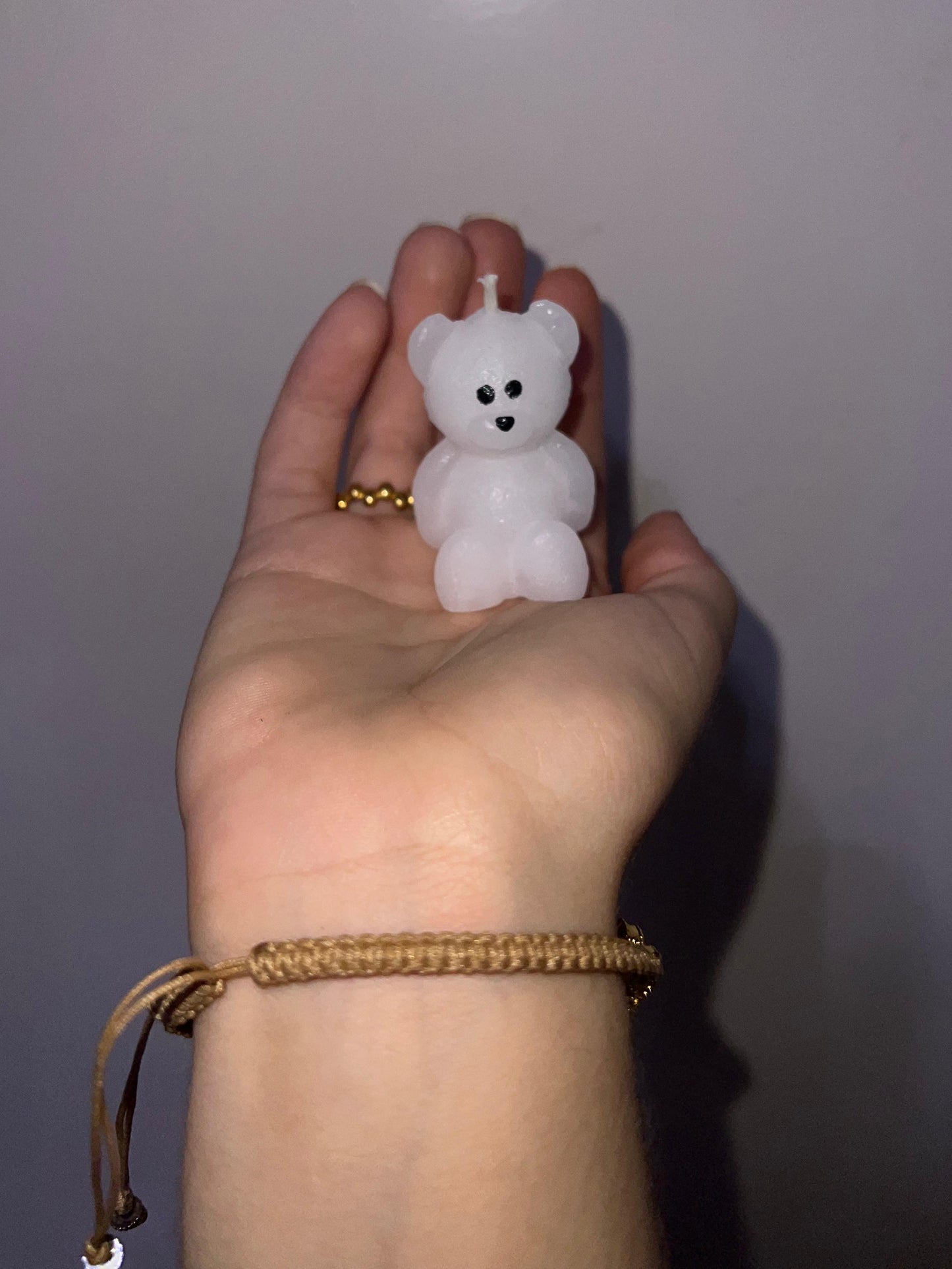mini nounours bougie