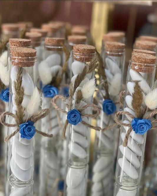 Fioles décorées de dragées